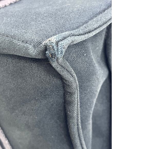 Hermès Fourre Tout PM Gray Canvas Tote Bag with Zip Pocket and Snap Closure - Picture 13 of 16